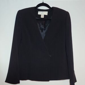 DONCASTER Classic Black Single Button Women's Blazer